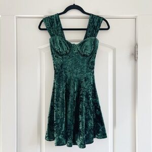 Y2K Rampage Crushed Velvet Mini Dress - 3